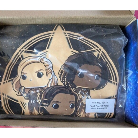 Marvel Collector Corps The Marvels Mystery Box - Funko POP! Shirt Size XS - Picture 4 of 5